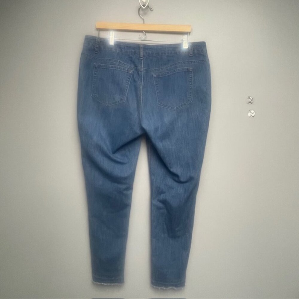 Indigo Thread Boho Patchwork W/Frayed Raw Hem Wom… - image 8